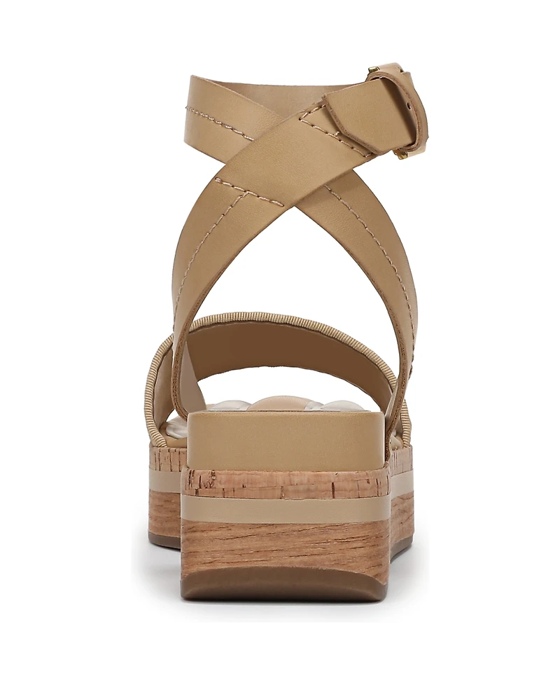 Franco Sarto Women's Hava Square Toe Strappy Sandals
