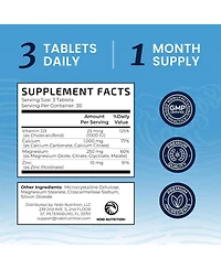 Calcium, Magnesium, Vitamin D, and Zinc Tablets, 90ct