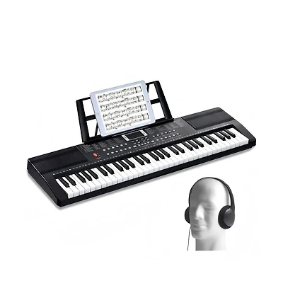 61 Key Digital Keyboard Piano with Dual Speakers Multiple Sound Modes and Beginner Friendly Learning Setup