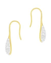 And Now This Crystal Paved Drop Wire Hook Earrings
