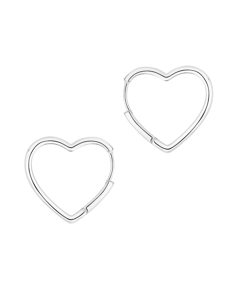 And Now This Heart Hinged Hoop Earrings
