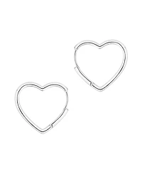 And Now This Heart Hinged Hoop Earrings
