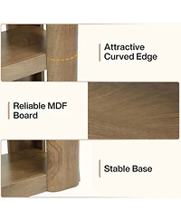 Tribesigns 6-Tier Tall Bookshelf Set of 2, 71-Inch Farmhouse Bookcase with Storage Shelves, Freestanding Large Open Shelving Unit