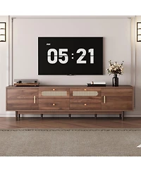Boyel Living 76-Inch Modern Tv Stand with Drawers for Living Room or Bedroom, Fits TVs Up to 85 Inches
