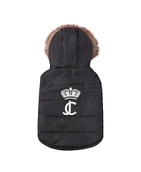 Juicy Couture Faux Fur Hooded Pet Jacket