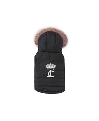 Juicy Couture Faux Fur Hooded Pet Jacket