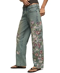 Lucky Brand Women's Legend Embroidered Baggy Jeans