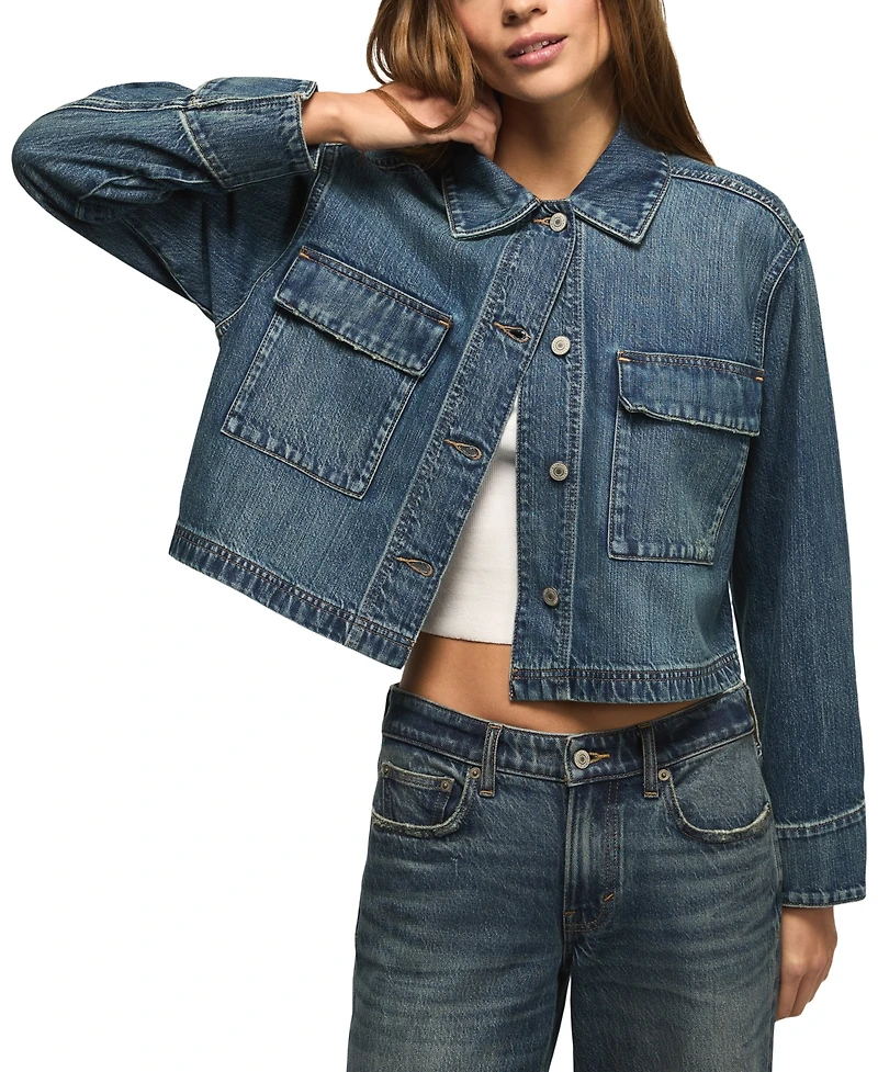 Lucky Brand Women's Denim Utility Long-Sleeve Jacket