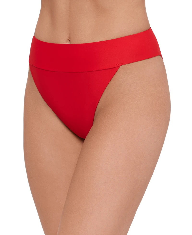 Steve Madden Women's Banded High Waist Swim Bottoms