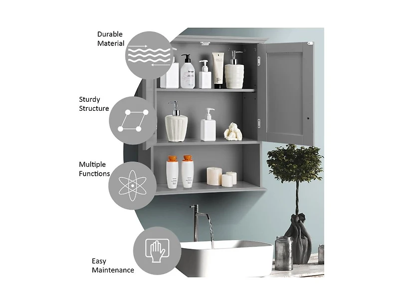 Clihome Smart 3-Tier Bathroom Organizer
