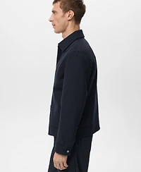 Mango Men's Regular Fit Zip-Up Jacket