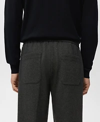 Mango Men's Cotton Drawstring Joggers Pants