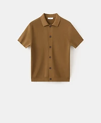 Mango Men's Cotton Knit Shirt
