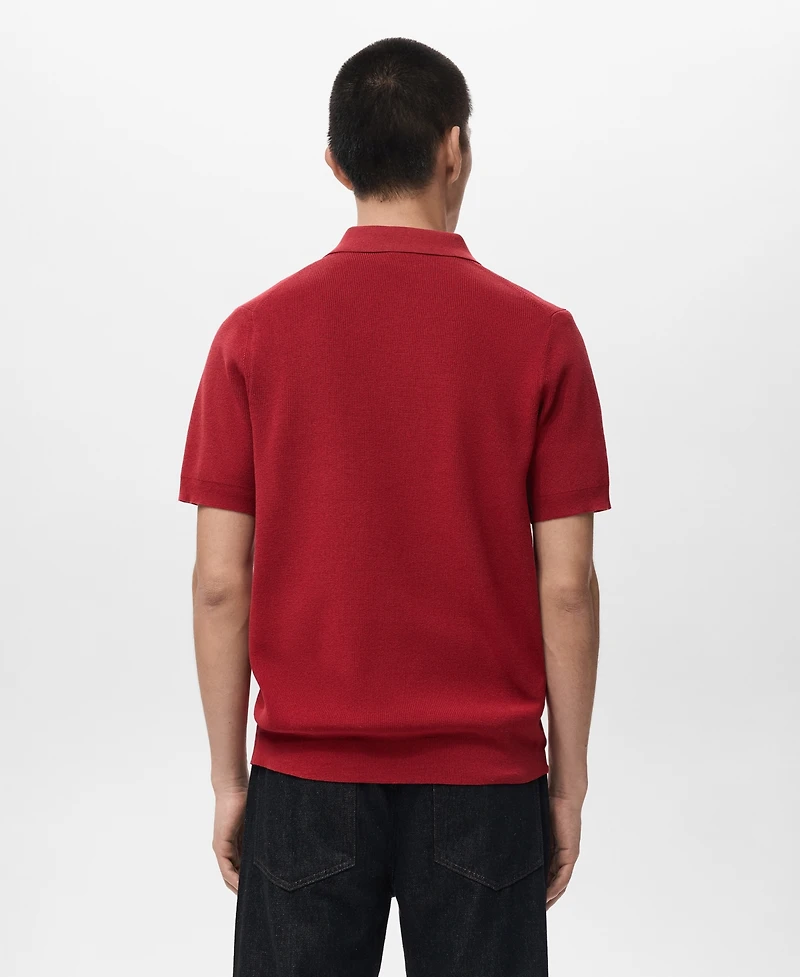 Mango Men's Cotton Knit Shirt