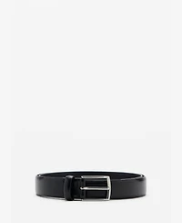 Mango Men's Buckle Leather Belt