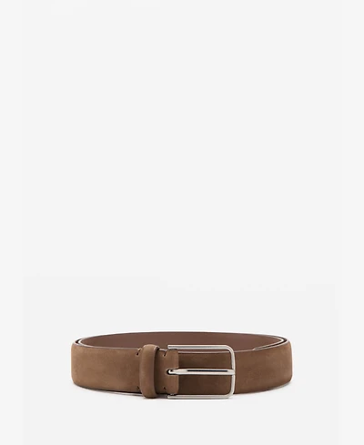 Mango Men's Nappa Leather Belt