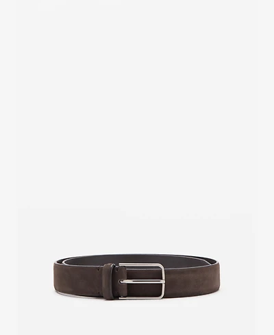 Mango Men's Nappa Leather Belt