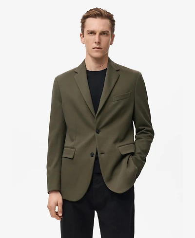 Mango Men's Slim-Fit Textured Jacket