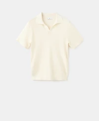 Mango Men's Short-Sleeve Knitted Polo Shirt