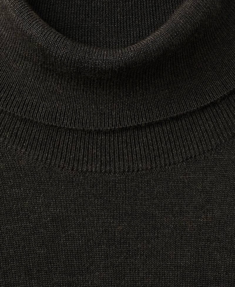 Mango Men's Merino Wool Turtleneck Sweater