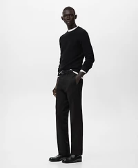 Mango Men's Cotton Braided Sweater