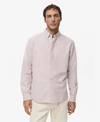 Mango Men's Cotton Oxford Shirt
