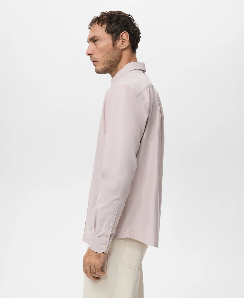 Mango Men's Cotton Oxford Shirt