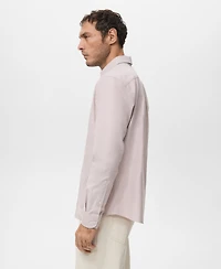 Mango Men's Cotton Oxford Shirt