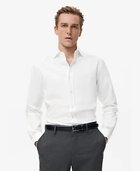 Mango Men's Cotton Slim-Fit Shirt