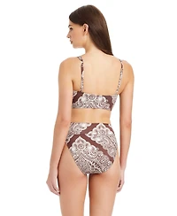 Sanctuary Women's Bandana Babe High-Rise Swim Bottoms