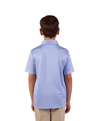 Tailorbyrd Boys Mini Mosaic Performance Polo