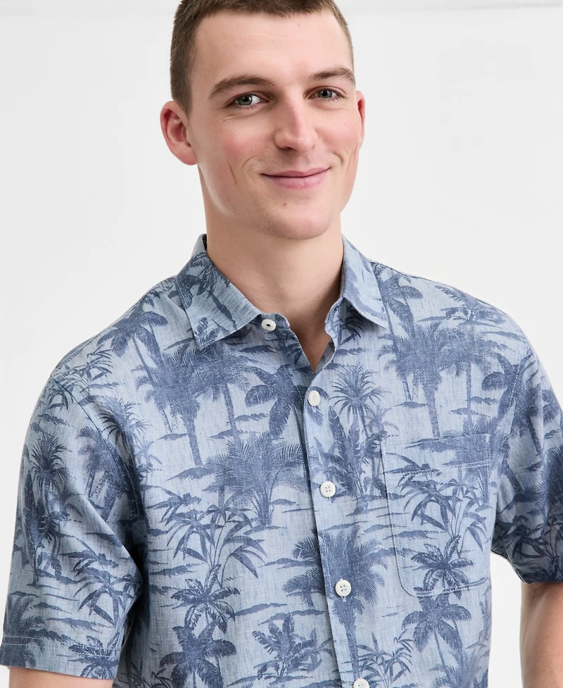 Tommy Bahama Men's Sand Desert Moody Tropical Short-Sleeve Shirt, Macy's Exclusive