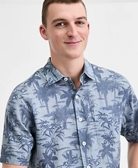 Tommy Bahama Men's Sand Desert Moody Tropical Short-Sleeve Shirt, Macy's Exclusive