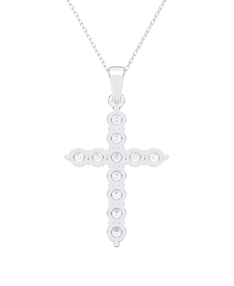 Forever Grown Diamonds Lab-Grown Diamond Pendant Necklace (1 ct. t.w.) in Sterling Silver