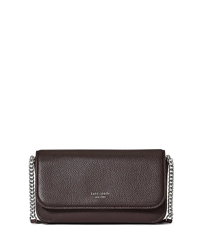 kate spade new york Ava Pebbled Leather Flap Chain Wallet