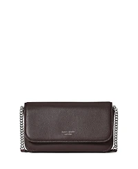kate spade new york Ava Pebbled Leather Flap Chain Wallet