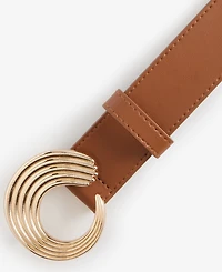 I.n.c. International Concepts Circle Wave Buckle Belt, Macy's Exclusive