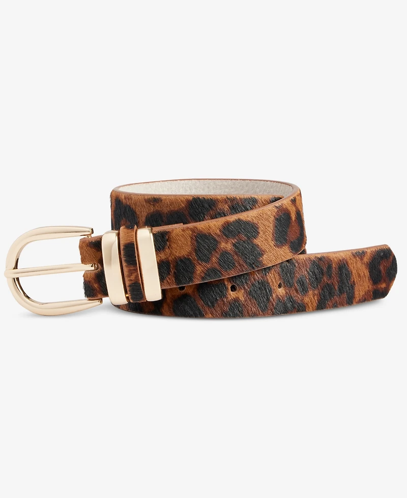 I.n.c. International Concepts Triple Keeper Calf-hair Belt, Macy's Exclusive