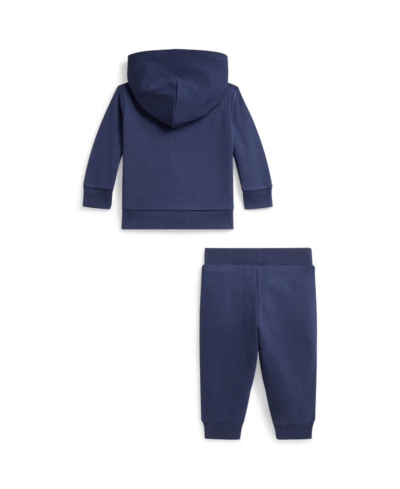 Polo Ralph Lauren Baby Boys' Full-Zip Hoodie & Pants, 2-Piece Set