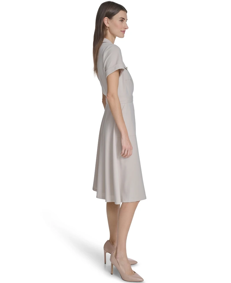 Calvin Klein Women's Collared Neck Blazer Dress