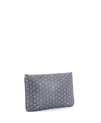 Pre-Owned Goyard Mm Senat Zip Pouch Coated Canvas