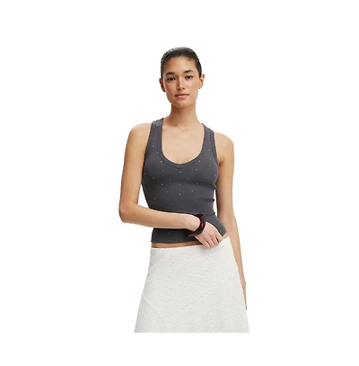 Cotton On Women's Diamante Racer Back