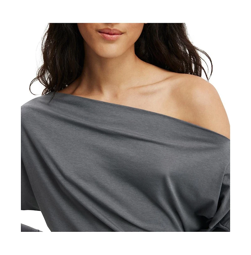 Cotton On Women's Peyton Off Shoulder Long Sleeve Top