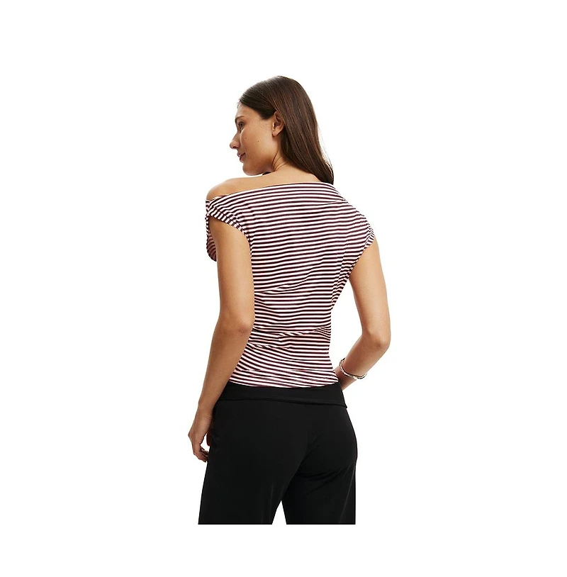 Cotton On Women's Georgie Off Shoulder Short Sleeve