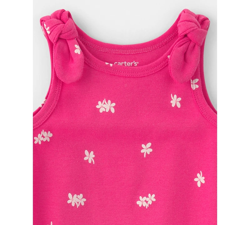 Carter's Baby Girls' Floral Sleeveless Romper
