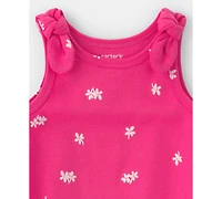 Carter's Baby Girls' Floral Sleeveless Romper
