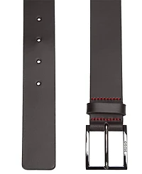 Hugo Boss Men's Embossed Logo Leather Belt