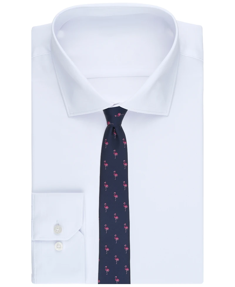 Bar Iii Men's Standing Flamingo Solid Tie, Macy's Exclusive