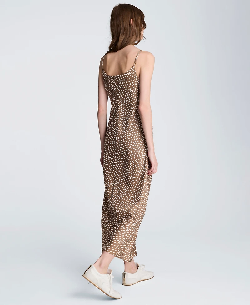 Kenneth Cole Women's Polka Dot Cowl Neck Slip Dress