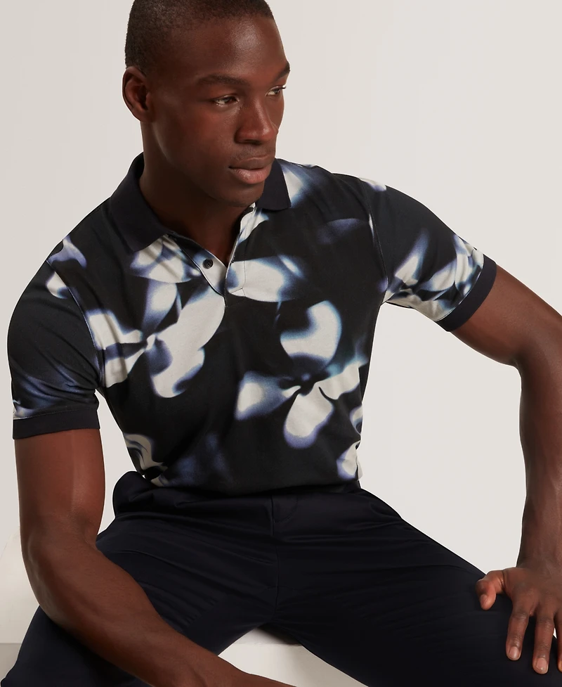 Ted Baker Men's Floral Printed Polo Shirt